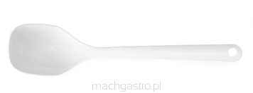 Łyżka do sałatek z melaminy, biały, 305x65 mm