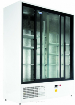Szafa chłodnicza przeszklona, drzwi suwane 1400 x 650 x 1990 mm