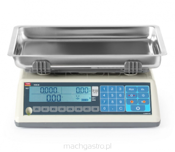Waga kalkulacyjna LCD z legalizacją, seria EGE, głęboka szalka, 30.0 kg