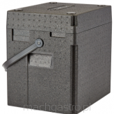 Pojemnik termoizolacyjny Cam GoBox® na napoje, ładowany od góry, z paskiem na ramię, 35.0 L, czarny, 420x335x420 mm