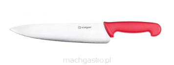 Nóż kuchenny, HACCP, czerwony, 250 mm