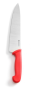 Nóż kucharski HACCP - 240 mm, czerwony