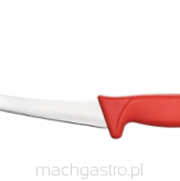 Nóż do oddzielania kości, zagięty, HACCP, czerwony, 150 mm