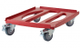 Wózek Camdolly® do pojemników termoizolacyjnych Cam GoBox® 4060, czerwony, 710x510x167 mm