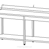 Stół roboczy z półką E 1041