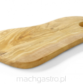 Deska do serwowania z drewna oliwnego z otworem, 350x210x18 mm