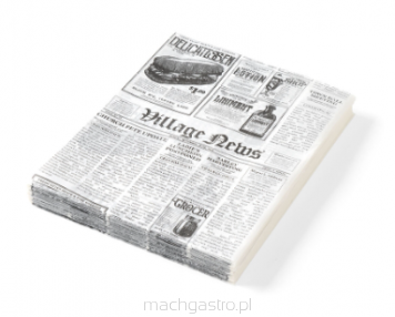 Papier pergaminowy, wydruk gazety, 500 szt., 200x250 mm