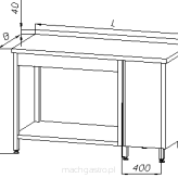 Stół z szafką i półką E 1075