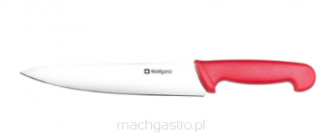 Nóż kuchenny, HACCP, czerwony, 220 mm