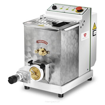 Maszynka do makaronu z nożem odcinającym | system chłodzenia | podstawa | 25 kg/h | wsad 8 kg ciasta | MPF8N