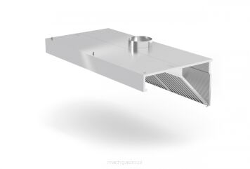 Okap przyścienny skośny 1000 mm + łapacze tłuszczu POLGAST