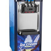 Maszyna do lodów włoskich | automat do lodów soft | nocne chłodzenie | 2 smaki + mix | niebieska | 2x6l | RQ208C-B