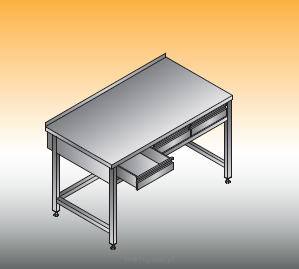 Stół roboczy z szufladami | LO126