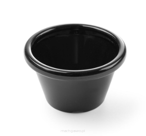 Miseczka ramekin, czarna, 12 szt., 45 ml, ø60x35 mm