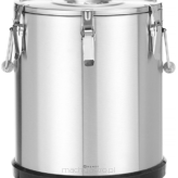 Termos Kitchen Line ze stali nierdzewnej do transportu żywności 36 litrów, srebrny, ø380x455 mm