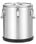 Termos Kitchen Line ze stali nierdzewnej do transportu żywności 36 litrów, srebrny, ø380x455 mm