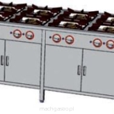 Kuchnia gazowa 8 - palnikowa z dwoma szafkami 1700x700x850 mm