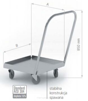 Platforma transportowa mała z uchwytem POL-427