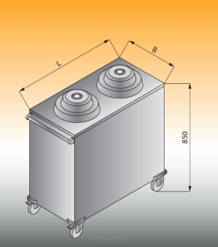 Wózek do talerzy z podajnikiem LO 812