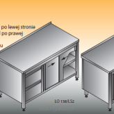 Stół roboczy z blokiem szuflad i szafką | LO138/LS2 | LO138/PS2