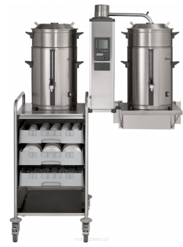 Urządzenie do parzenia kawy przelewowej do montowania na ścianie | B10 W ze stożkami do filtrów