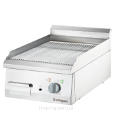 Płyta grillowa elektryczna, chromowana, ryflowana, P 4 kW, U 400 V