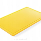 Deska do krojenia HACCP - GN 1/1 żółta do drobiu surowego (gładka i z wycięciem)