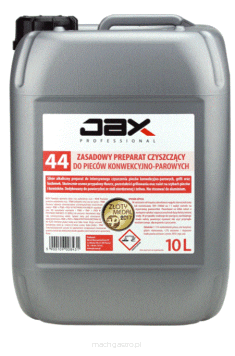 JAX PROFESSIONAL 44 10L - ZASADOWY PREPARAT DO CZYSZCZENIA PIECÓW KONWEKCYJNO-PAROWYCH, GRILLI I KUCHENEK
