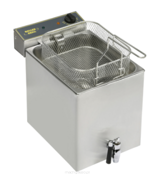 Frytownica nastawna, 1-komorowa z kranem, 12 L, 6.4 kW