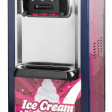 Maszyna do lodów włoskich | automat do lodów soft | 2 smaki + mix | różowa | 2x6l | RQ208C-P