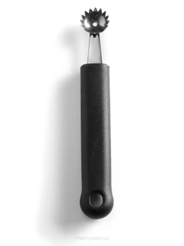 Nóż dekoracyjny do kulek pojedynczy, karbowany, czarny, dł. 150 mm