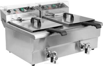 ELEKTRYCZNA FRYTOWNICA Z ZAWOREM 2X12L