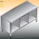Stół z prowadnicami na pojemniki GN | LO 113