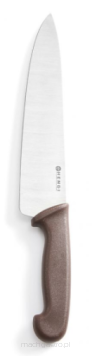 Nóż kucharski HACCP - 240 mm, brązowy