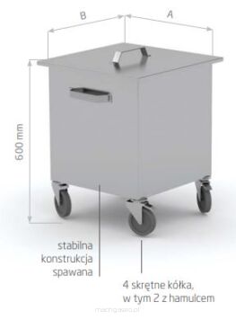 Pojemnik jezdny na odpadki POL-429-K