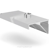 Okap przyścienny, skośny, Profi Line, z oświetleniem LED, 1000x700x450 mm