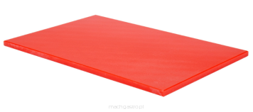 Taca kelnerska prostokątna | czerwona | 450x300x13 mm