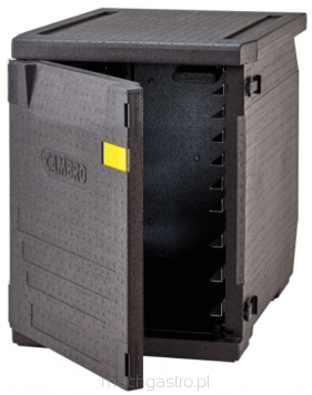 Pojemnik termoizolacyjny Cam GoBox® ładowany od przodu, 600x400 mm, z regulowanymi prowadnicami, 155 L, 770x540x687 mm