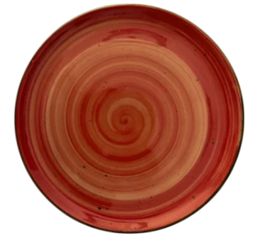 Talerz płytki | seria Still | Rustic Red | ø290 mm | 12 szt.