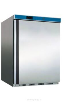 Szafa mroźnicza ze stali nierdzewnej, wnętrze z ABS, 129 L