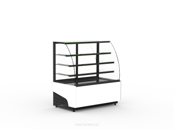Witryna chłodnicza cukiernicza ESTERA G 950 szyba gięta | 950x830x1470 mm