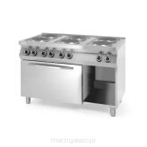 Kuchnia elektryczna 6-płytowa z konwekcyjnym piekarnikiem elektrycznym GN 1/1, Kitchen Line, 18.6 kW