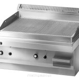 Grill płytowy gazowy | ryflowany | 8.0 kW | 800x650x300 mm