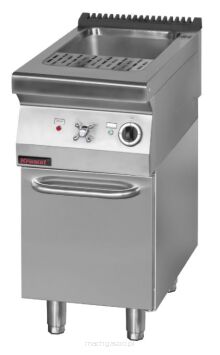 Makaroniarka elektryczna z ociekaczem i dwoma koszami 6kW na podstawie szafkowej zamkniętej