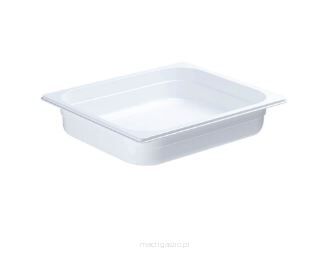 Pojemnik z poliwęglanu, biały, GN 1/2, H 100 mm - kod 182102