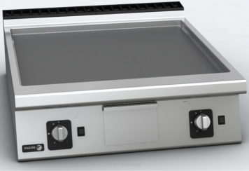Płyta grillowa gazowa 800 | gładka | chromowana | 18.5 kW | 800x930x290 mm