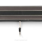 Listwa magnetyczna z 3 haczykami, czarna, dł. 340 mm