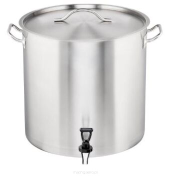 Garnek wysoki z kranem, stalowy, Ø 400 mm, 50.3 L