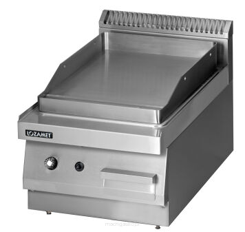 Grill płytowy gazowy | gładki | 4.0 kW | 400x650x300 mm