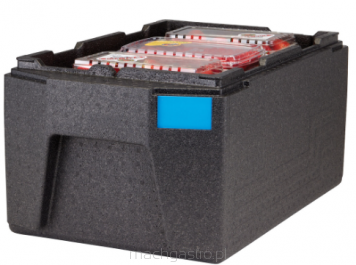 Pojemnik termoizolacyjny Cam GoBox® ładowany od góry, GN 1/1, 46.0 L, czarny, 680x400x321 mm